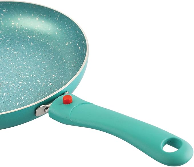 Cookwell Granite Induction Base Non-Stick Aluminium Cookware Set 3-Pieces Green