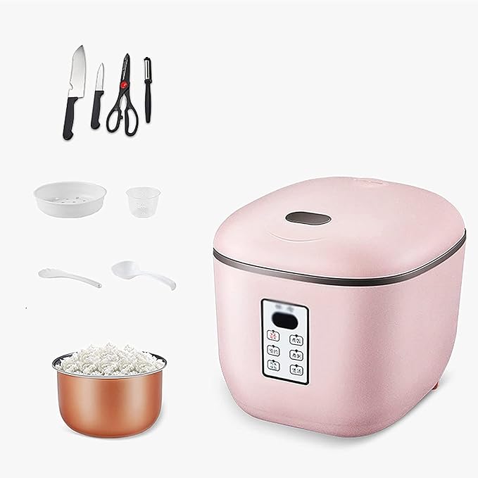 Rice Cooker/Home Multifunctional Smart Mini Rice Cooker Reservation Automatic Small 2.8L Cooking and Stewing Rice Cooker (Pink A) (Pink A)