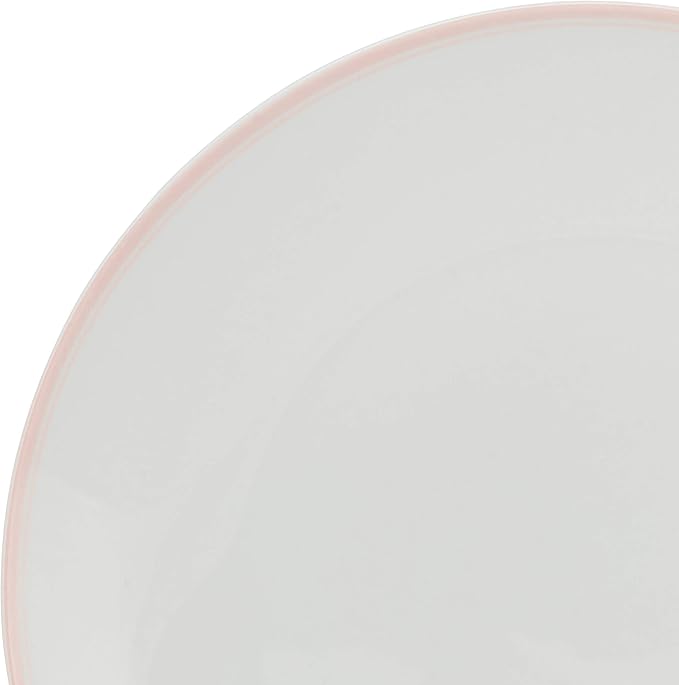 10 Strawberry Street Coupe Double Line 12 Pc Pink Dinnerware Set Misty RoseSM-1200-CP-P