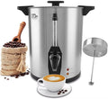 95 Cup 16L/4.23Gallon Commercial Coffee Urn Festa Essential 1500W Large Percolate Coffee Maker Hot Beverage dispenser With Double Dripless FaucetQuick-Brewing Hot Water Urn for CateringHomeEvents
