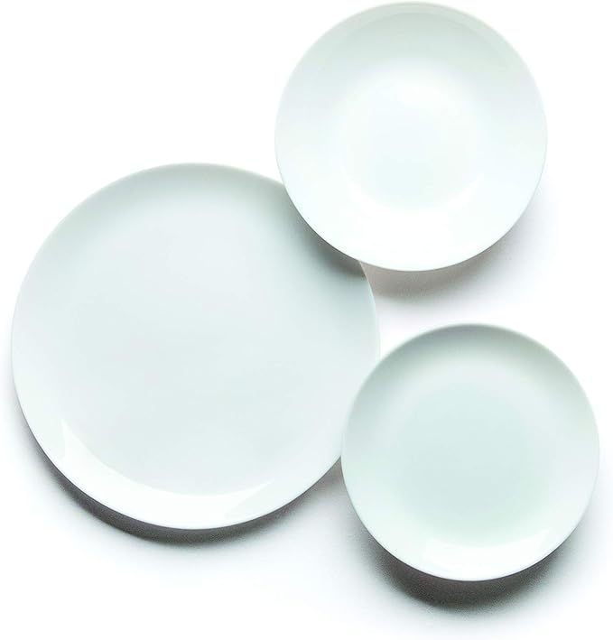 Excelsa Liberté 18-Piece White China Tableware Set