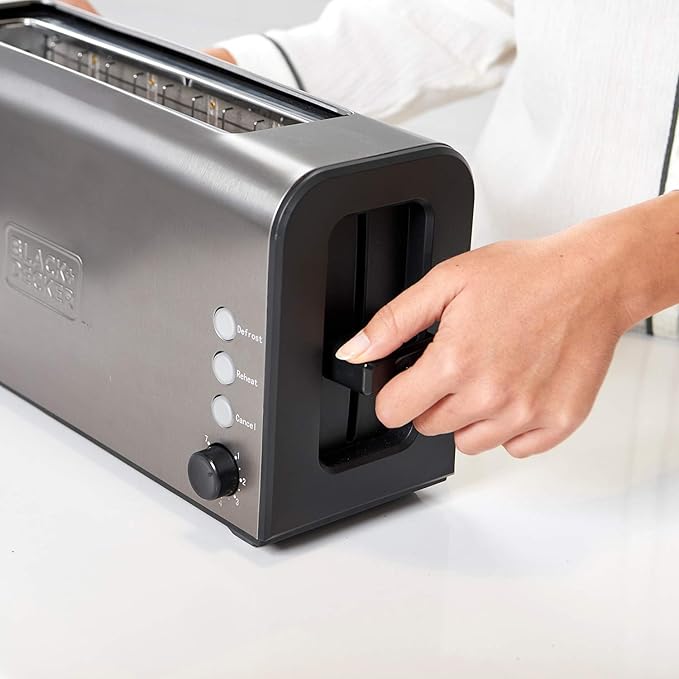 Black+Decker BXTO1000E - Toaster 1000 W 1 long slot Grey