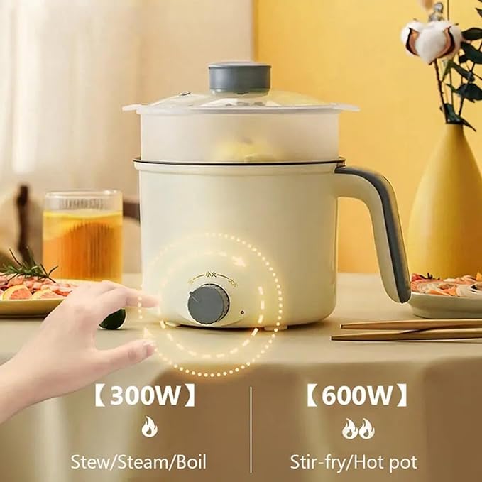 GRFIT 1.8L Household Electric Rice Cooker Pot Skillet Non-stick Liner Multifunction Rice Cooker Food Steamer Hot pot Boil Cup (Color : Yellow) jinyi2016SHOP-1998