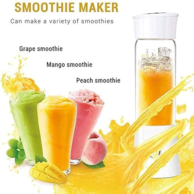 Appliances Fruit Juicer Electric USB Rechargeable Portable Blender Machine Sports Bottle Juicing Cup (Color : White)