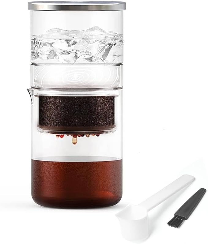 2-in-1 Cold Brew Dripper Cold Brew Coffee MakerIce Drip Coffee Maker 300ml - Coffee maker for cold brewed coffee and tea coffee machine for cold extraction