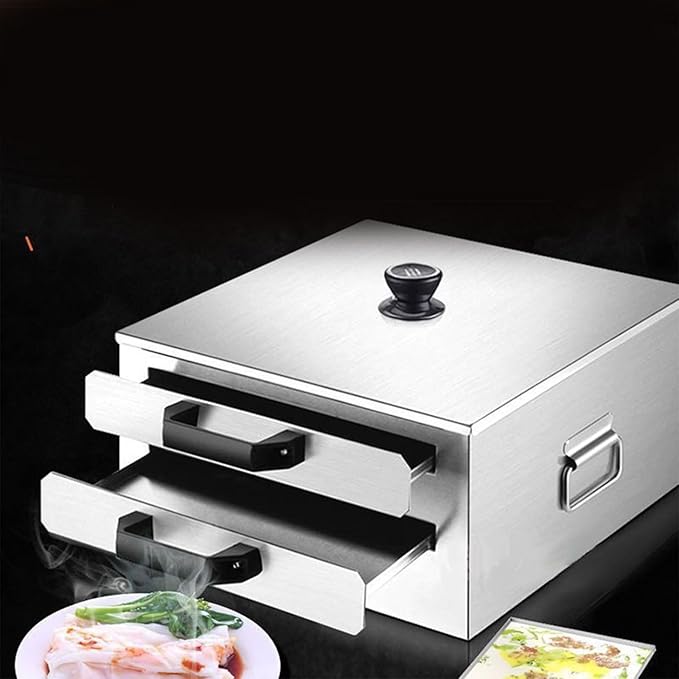 AIZYR Household Rice Roll Machine 304 Stainless Steel Steamed Vermicelli Roll Steamer Cooking Rice Noodle Roll Dumpling Hongkong Or Cantonese Foods
