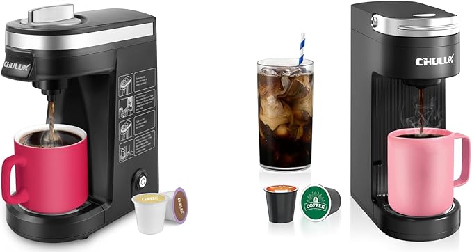 CHULUX 2 Pcs Single Serve Coffee Maker for K Capsule Classic &amp Slim