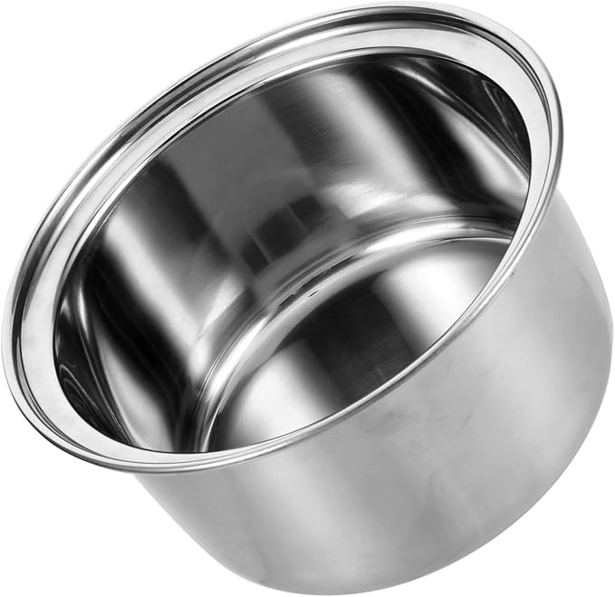 Stainless Steel Soup Hot Pot Inner Stock 6.6 Inch Pot Liner for Induction Cookers Compact Portable Cooking Liner for Soups Stews and Hot