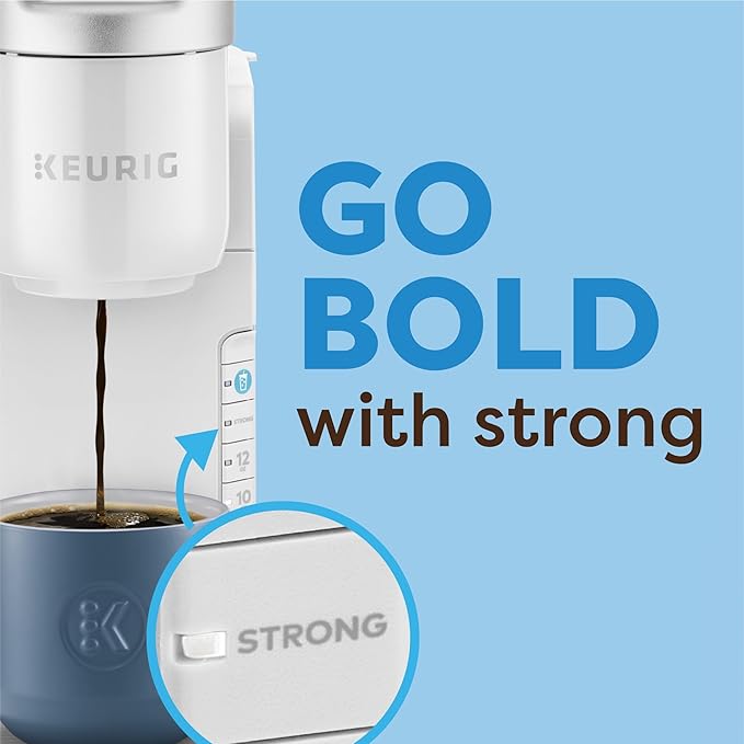 Keurig K-Iced Coffee Maker Single Serve K-Cup Pod Iced Coffee Maker With Hot and Cold Coffee Capabilities Brews Any K-Cup Pod White