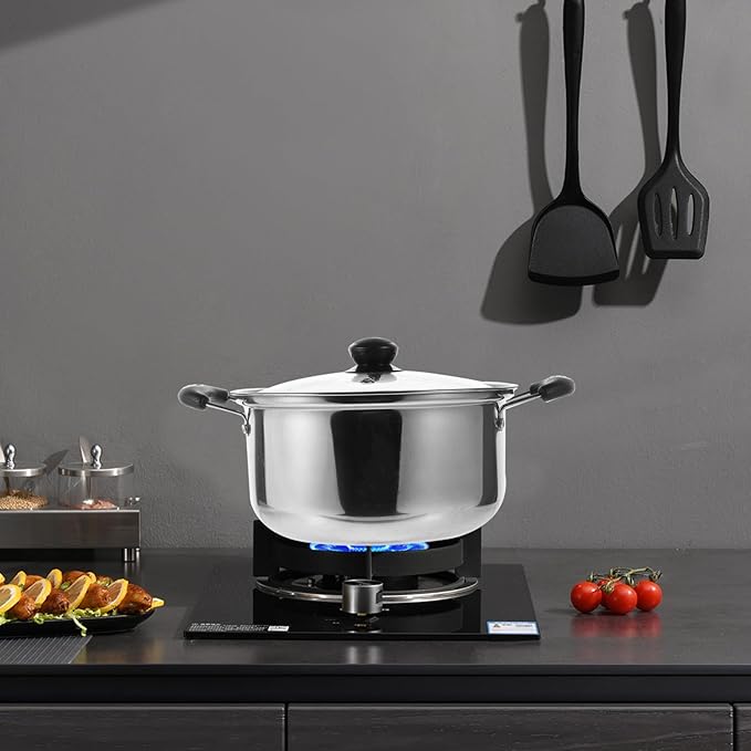 PRETYZOOM 1Set Stainless Steel Cookware Set Versatile Soup Pot Frying Pan and Milk Pot for Home Kitchen Cooking and Easy to Clean Cookware Set