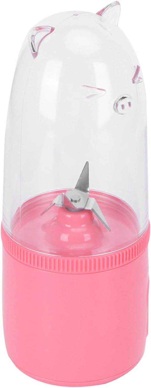 Portable USB Rechargeable Electric Fruit Juicer Blender(pink)