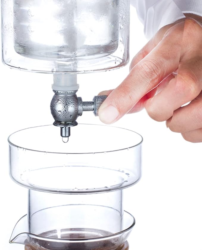 Ice Drip Coffee Pot Coffee Maker Cold Brew Coffee Kettle Filter Glass Percolators Espresso Kitchen Barista Dripper Household Detachable Pour Over 400ML