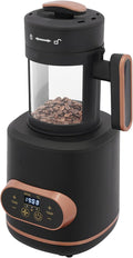 Electric Coffee Bean Roaster Machine1500W Coffee Bean Baking Roasting Machine W/Clear Glass Container + LED display screen Temp Range 32-464℉ &amp timer function for Personal Family.