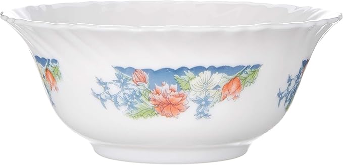 Dajar Florine Dinner Set 26 Pieces. Arcopal White red Blue Yellow 37 x 29 x 32 cm