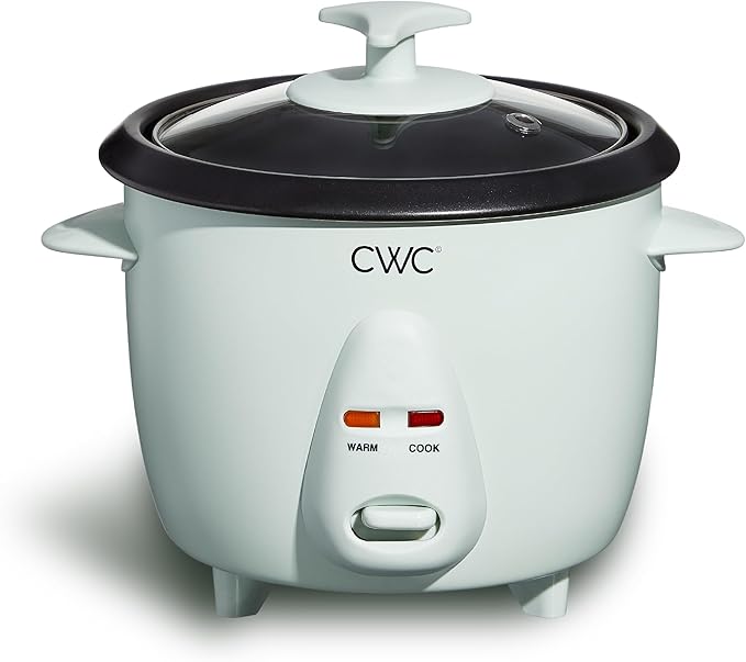 COOK WITH COLOR 6 Cup Rice Cooker 300W - Effortless Cooking and Perfectly Cooks 3 Cups of Raw Rice for 6 Cups of Cooked Rice Sage