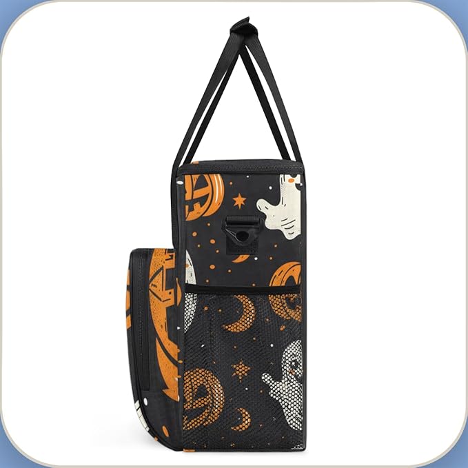 Magical Pumpkin Coffee Maker Carrying Bag Mystical Pumpkin Travel Storage Bag Compatible with K-Mini or K-Mini Plus Single Serve Coffee Brewer Carrying Case with Multiple Pockets &amp Shoulder Stra