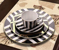 24PCS Dinnerware Set Service for 6Delicate Coffee Cup Bone China Dinnerware SetsSteak Dinner Plates Dish Setwedding hotel family gathering banquetNew Home Celebration XJKL