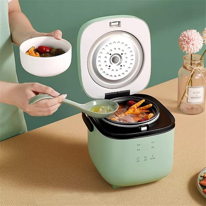 1.2L Rice Cooker Cooking Pot Electric Soup Porridge Machine Food Steamer Heating Box