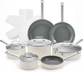 ChefRobot Nonstick Ceramic Cookware Set Healthy Pots And Pans Set Induction Kitchen Cookware sets Non Toxic Pots And Pan SetPFOA ＆ PTFE Free (12 Pcs-Cookware Sets)