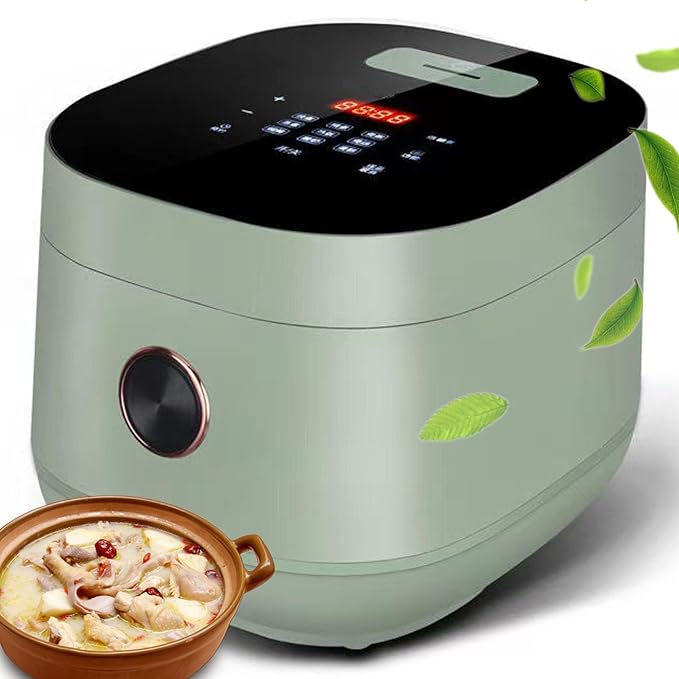 Smart Rice Cooker 3L Slow Cooker and Steame with 9 Cooking Functions 24-Hour Smart Appointment and Dual Bile Dual Mode