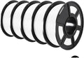 US. 3D Filament PETG/EASY ABS/TPU/ASA for Filamnet 1.75mm 5Roll 1KG(TPU 0.5KG/Roll) 3D Printer Filament for 3D Printer(PETG White 5 Roll)