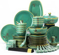 Dinnerware Sets - Luxury Gift Dishes Service Set 45PCS Ceramic Dinnerware Set Bone China Tableware Dishes Plates Ceramic Combination Dinner Service Set Porcelaine Service for 10