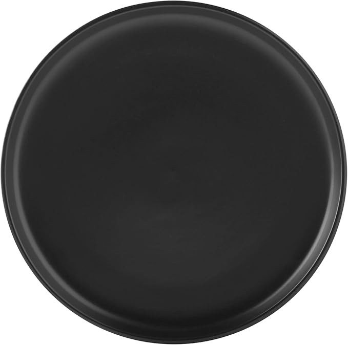 12-Piece Stoneware Dinnerware Set Matte Black