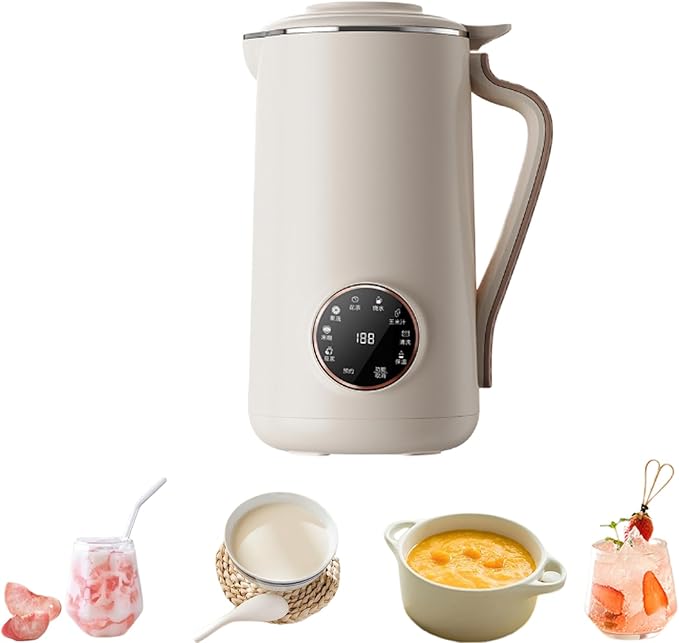 8 in 1 Nut Milk MakerAutomatic Soya Milk Machine Electric Wall Breaking Machine Food BlenderDelay StartKeep WarmBoil Water