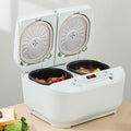 Professional Electric Rice Cooker 1.5L+1.5L Home Double Inner Tank Multi Function Rice Cooker 12H Appointment Precise Dual-Sense Temperature Control