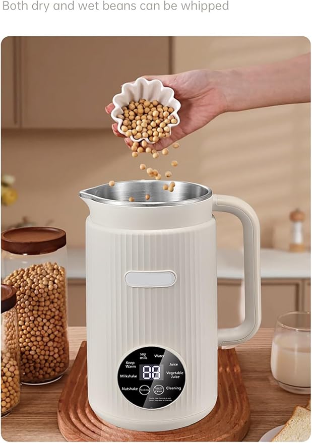 40oz Nut Milk Maker Machine Automatic Soy Milk Maker for Homemade Coconut Oat Soy Plant-Based Milk Non-Dairy Beverages Juice Almond Milk Maker with 12H Delay Start Self Cleaning 10 Blades