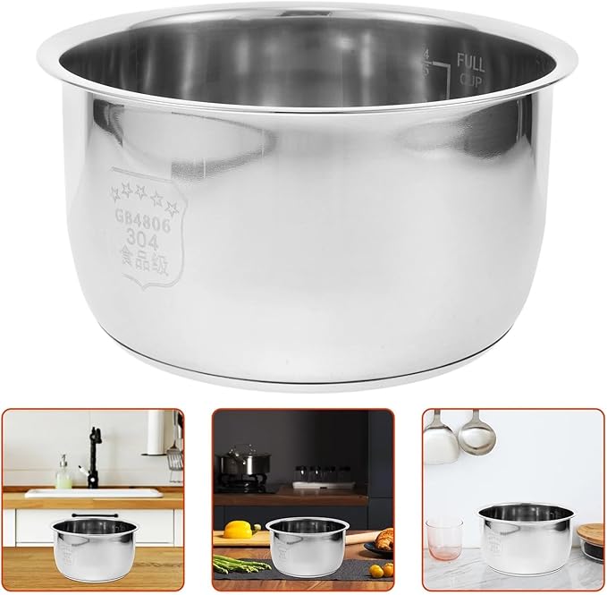 3L Inner Cooking Pot Metal Rice Cooker Pot Inner Stainless Steel Non Stick Tank Liner Container For Rice Cooker Accessories