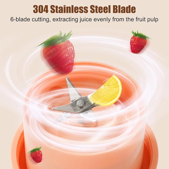 Personal Blender 480ml Small Blenders with 6-Blade Surround Blade for Home Sport Office Camping