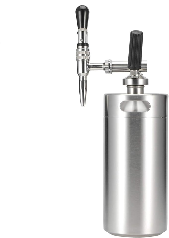 aqxreight Cold Brew Coffee Maker Stainless Steel Keg Nitrogen Coffee Machine Dispenser System at Home (3.6L)