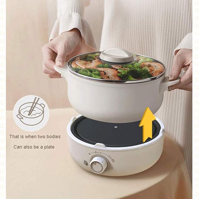 Cooking Pot Electric Cooker Deep-Frying And Cooking Multi-Function Rice Cooker Instant Vegetables And Healthy Food Electric Steamer