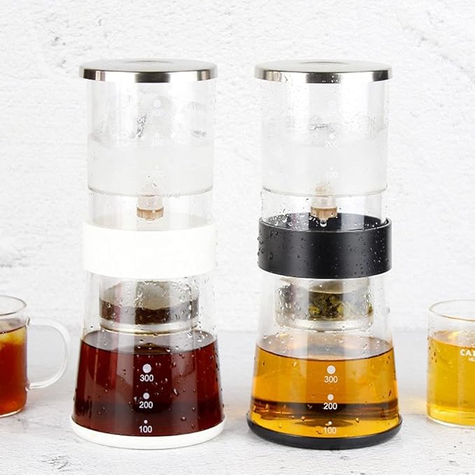 Beverage Equipment Modern Coffee Maker Portable Mini Cold Brew Coffee Maker with Adjustable Free Dripper Good Sealing Iced Coffee Maker Siphon Coffee Maker Black-