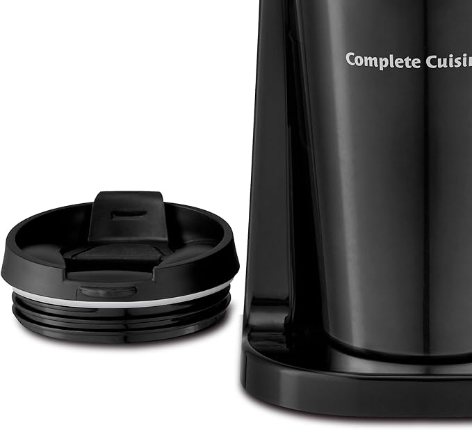 Single Serve Coffee Maker Hot Brewer Stainless Steel Travel Cup Black