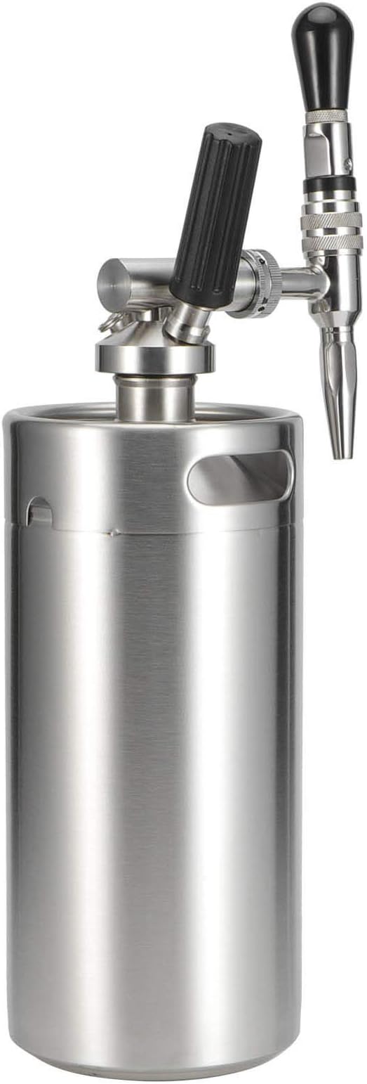 aqxreight Cold Brew Coffee Maker Stainless Steel Keg Nitrogen Coffee Machine Dispenser System at Home (3.6L)