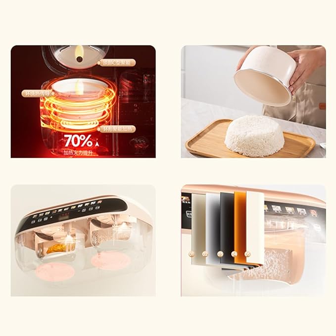 Rice Cookers Electric Rice Cooker Double Gallon Integrated Fully Automatic Dual-use Multifunctional Household Dual-Control Pressure Cooker Rice Cooker Rice Maker