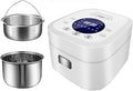 THEGA Rice Cooker - Household Multifunctional Rice Cooker Ceramic Inner Pot Automatic Heat Preservation For 1-2 People Fully Automatic Soup And Porridge Pot(Size:3L)