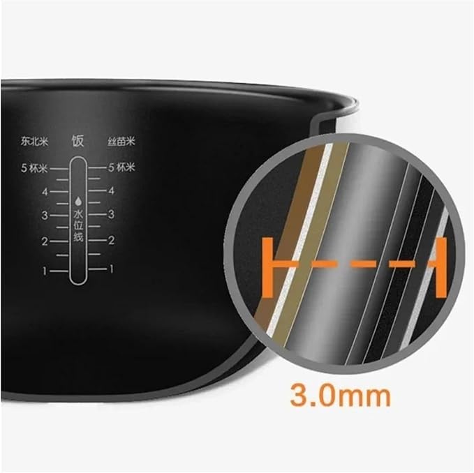3L Electric Rice Cooker Inner Pot Compatible for MI IHFB01CM Rice Cooker Replace The Inner Bowl