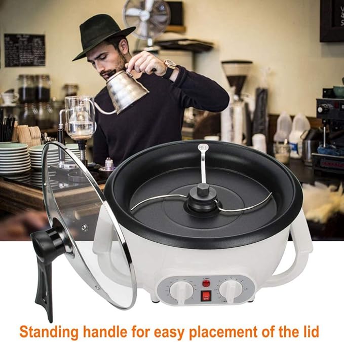 110V Coffee Roasters for Home Use 1200W 750g Capacity Electric Coffee Bean Roaster Machine with Timing for Beginners