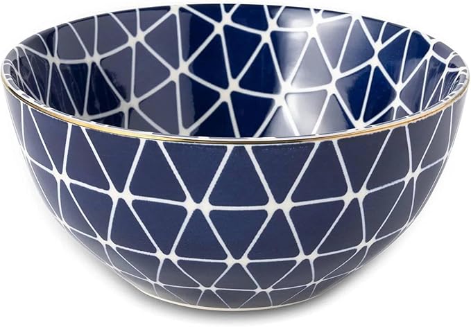 Blue and White 12-Piece Ceramic Dinnerware Set 4 dinner plates 4 salad plates and 4 bowls Dishwasher &amp Microwave Safe