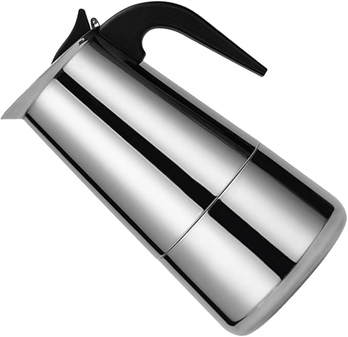 Style Coffee Pot Rapid Stovetop Brewer Stainless Steel Pressure Controlled Make Cappuccino Latte for Home Office