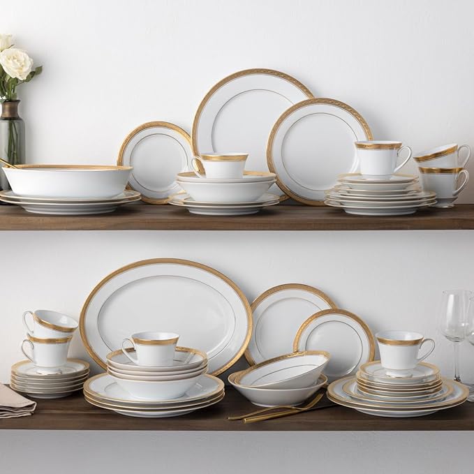 Noritake Crestwood Gold - 50 piece set service for eight