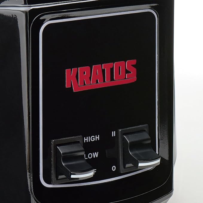 Kratos Commercial 2 HP Blender with Toggle Controls Pulse Feature 64 Oz. Jar 120V 1500W 5-15P Plug Black Countertop Professional Blender (29B-001)