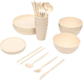 Dinnerware Sets Plates Bowls Cups Unbreakable Reusable for 4 People Shatterproof Dishwasher Microwave Safe for Camping Picnic Home Travel