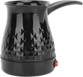 Fockety Turkish Coffee Maker 600ml Capacity ABS Stainless Steel Turkish Greek Arabic Coffee Pot with Removable Handle Electric Coffee Maker Machine Pot Warmer Kettle for Home Tea Coffee