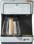Dual Function Coffee Maker with 12 Cup Drip Brewing and Single Cup Option Programmable Control Panel (Hydrangea)