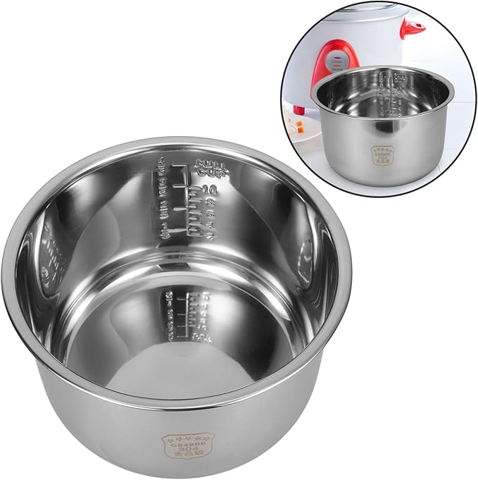 Cabilock Rice Cooker Liner 5L Cooker Inner Tank Rice Accessories Electric Accessories Inner Pot Power Parts Pot Cooking Supplies Stainless Steel Instant