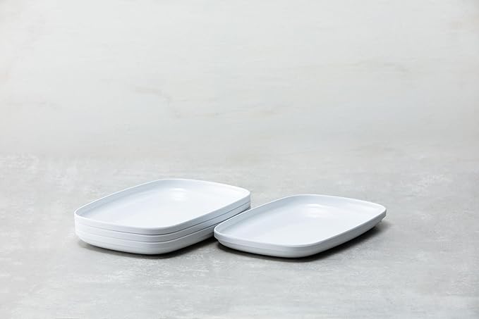 Fortessa Cooper Melamine/Outdoor 2 Piece Platter Set 2 piece Platter Set White